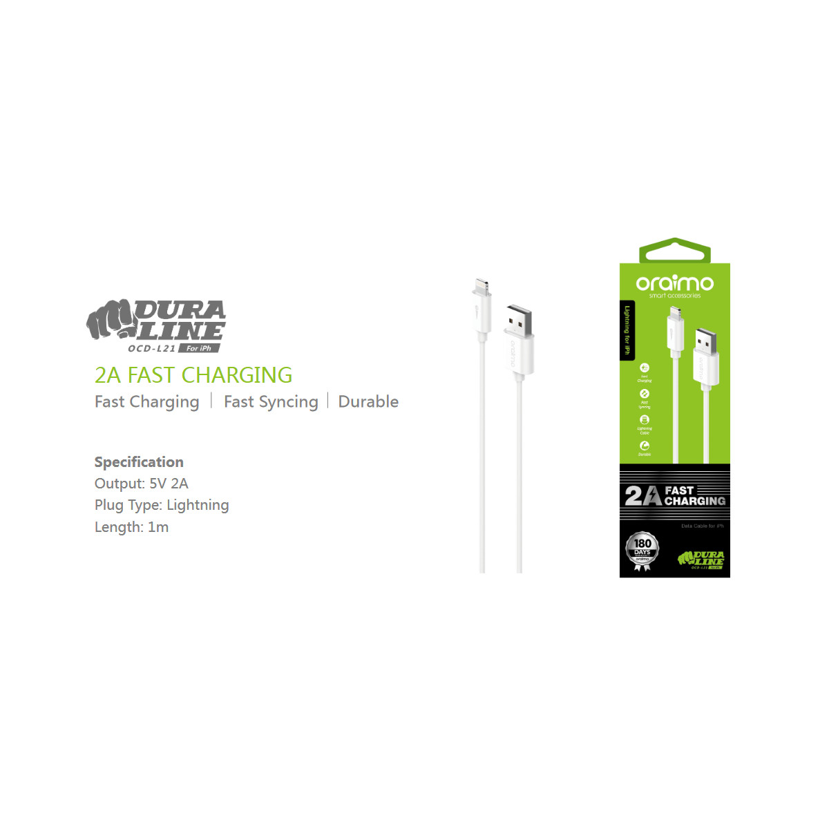 ORAIMO IPH 5 CABLE DURA