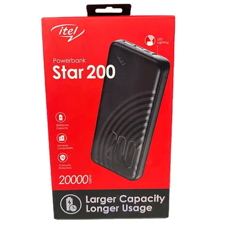 ITEL PBANK(20,000MAH)STAR 200C