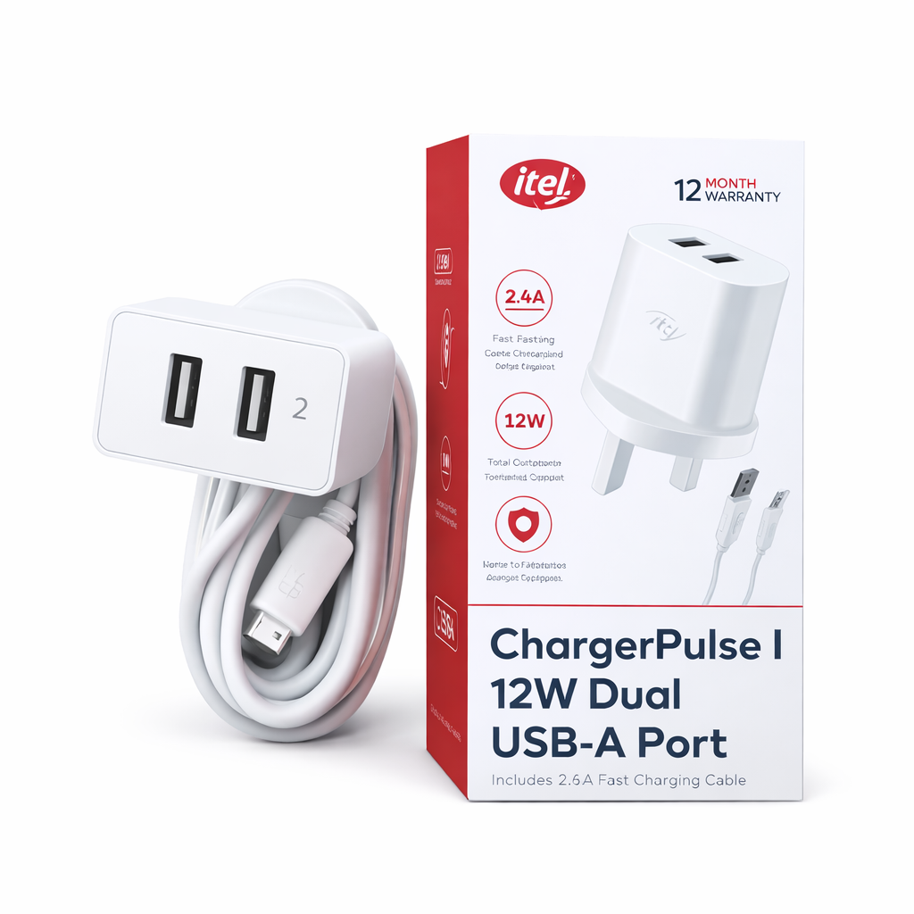 ITEL TYPE C CHARGER 2PORTS