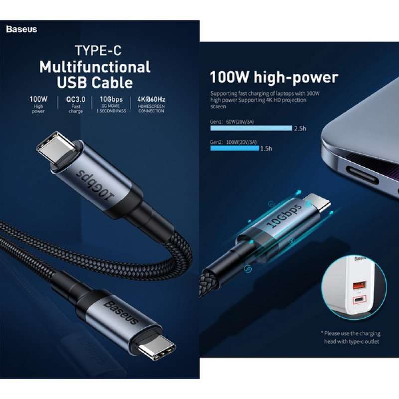 BASEUS END-END TYPEC CABLE
