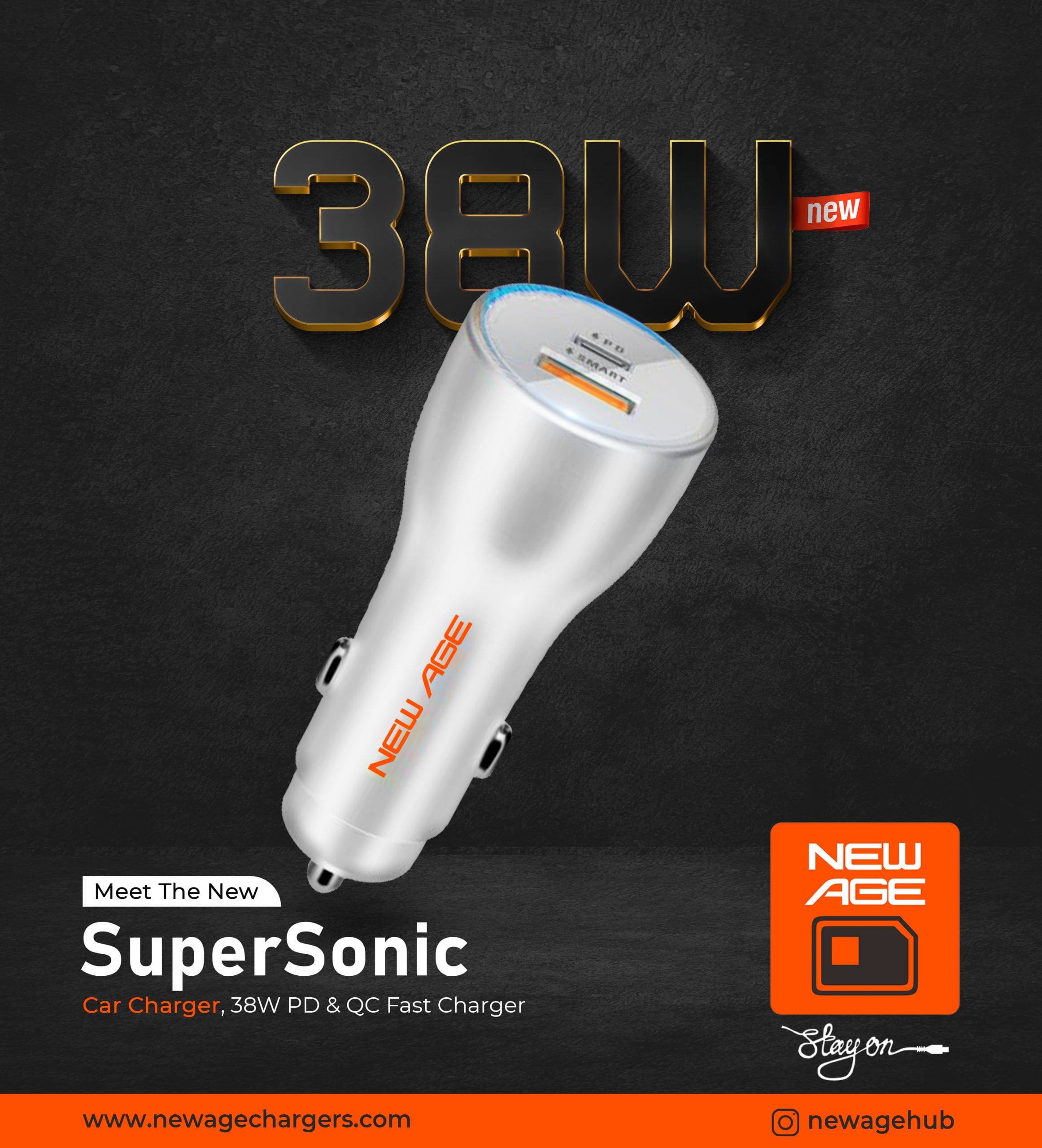 NEWAGE CAR CHARGER 38W